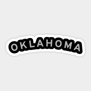 Oklahoma Typography Sticker